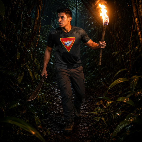 Camisa de Desbravadores – Preta | Dry Fit Plus | Sublimação Total