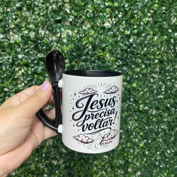 Caneca de Porcelana "Jesus Precisa Voltar"