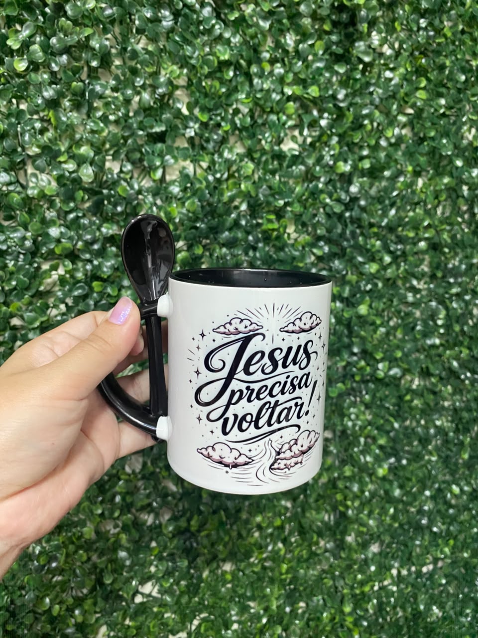 Caneca de Porcelana "Jesus Precisa Voltar"