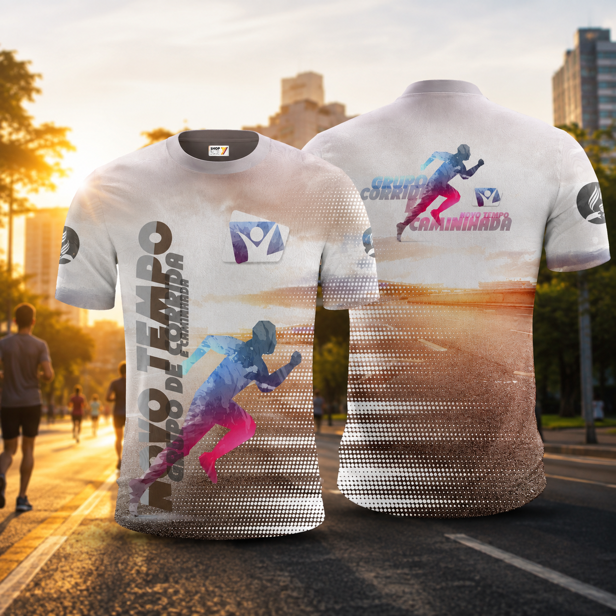 Camisa Grupo de Corrida e Caminhada Novo Tempo Runners