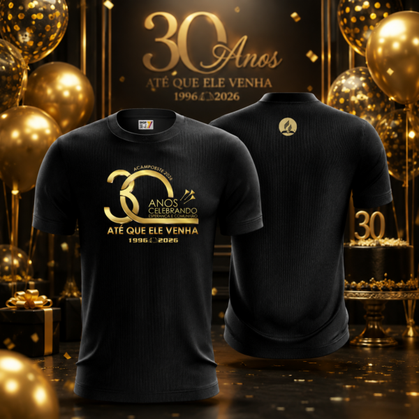 Camisa Comemorativa Acampoeste 2026 – 30 Anos