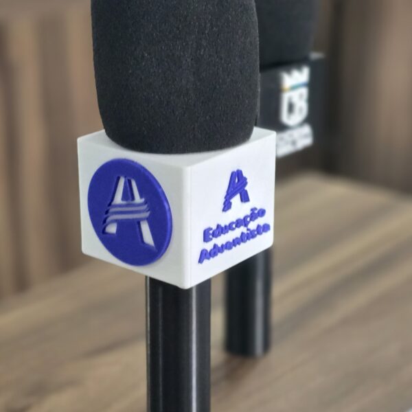 Suporte microfone com canopla personalizado