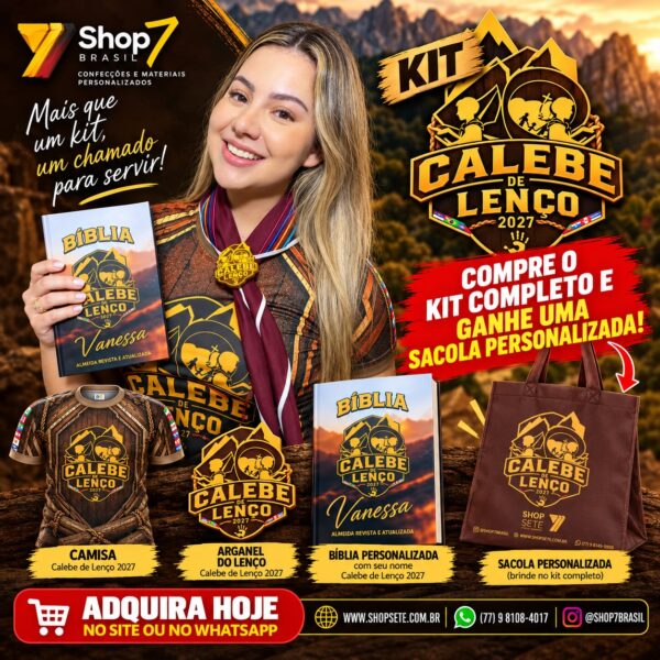 🔥 KIT CALEBE DE LENÇO 2027 — SHOP 7 BRASIL 🔥